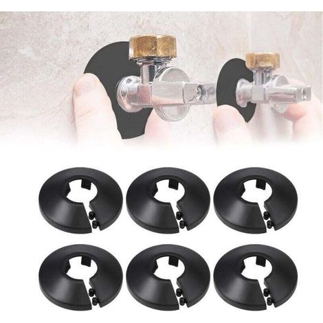 6 pezzi per tubi da 12 mm, design a rosetta elegante e discreto (1/4)
