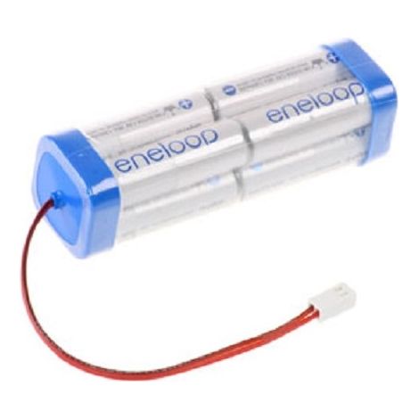 eneloop Akkupack 9,6V / 2000mAh - F2x2x2 passend für Futaba Sender Zelle eneloop AA