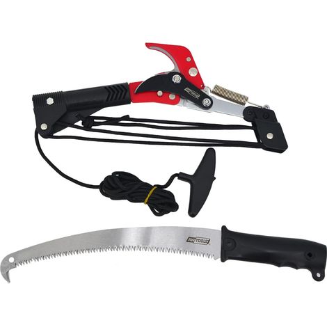 Forbici da potatura a bruco Awtools con rivestimento in teflon + sega da 360 mm a 45°. (1/3)
