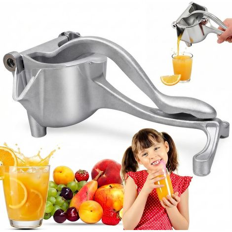 1 Presse Agrumes Aluminium, Poignée Ergonomique, Extracteur Jus Manuel, Pour Orange Citron, Cuisine Bar (1/5)