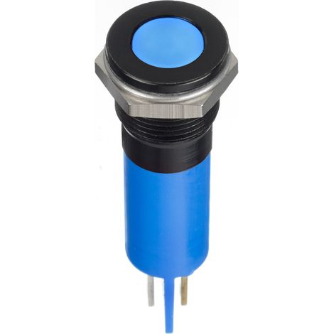 Voyant LED lumineux Bleu RS PRO, dia. 12mm, 24V c.c., IP67 ( Prix pour 1 )
