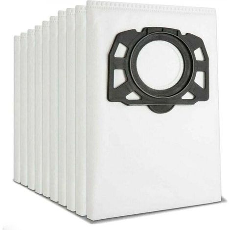 Lot de 10 Sacs de Filtre Sacs D'aspirateur pour Kärcher 2.863-006.0 KFI 487 Sacs Aspirateur pour Kärcher WD4 WD5 WD6 WD5P WD6P MV4 MV5 MV6 Aspirateurs Multifonctions, (1/5)