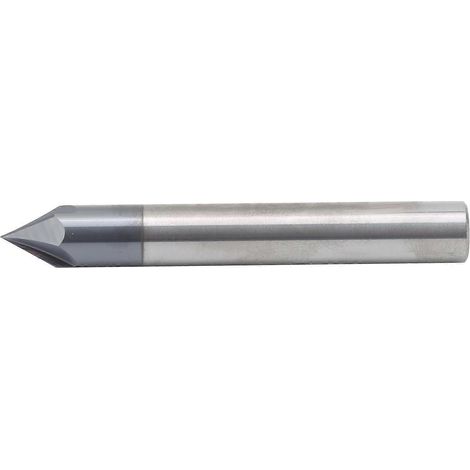 Fraise à chanfreiner, 3 dents, angle de 60°, acier au tungstène, fraise pour fraisage et polissage CNC, D10 x 60° (1/4)