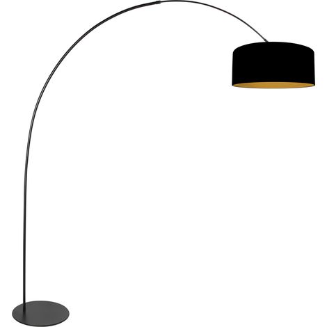 Anne Lighting - lampada da terra - Curve - nero - metallo - (1/3)