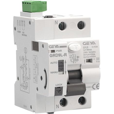 Réenclencheur automatique avec disjoncteur de sécurité à dispositif à réenclenchement automatique de A type RCCB RCD ELCB (Réenclencheur AC220V+A Type RCCB 2P-63A-30mA)