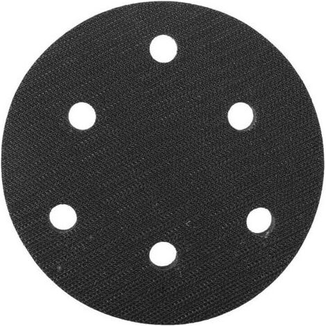 1 tampon d'interface en éponge, diamètre 125 mm, épaisseur 12 mm, 5/6/8 trous, pour ponceuse pneumatique ou électrique (1/5)