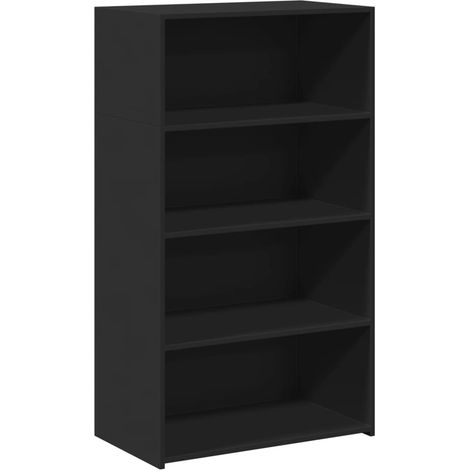 Credenza cassettiera cassettiera mobile contenitore organizer cucina soggiorno soggiorno alto 70 x 41 x 124 cm derivati del legno nero 020035123
