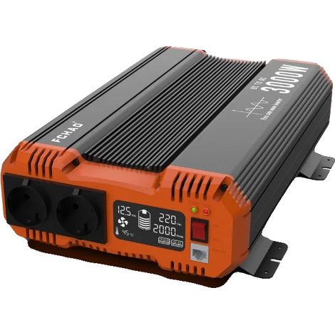 Onduleur à onde sinusoïdale pure, télécommande et écran LCD, 3000W-24V (1/5)