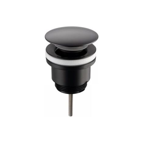Noir mat bonde, Pop-Up，Bouchon universel compatible avec lavabo et bidet avec ou sans trop-plein (1/5)