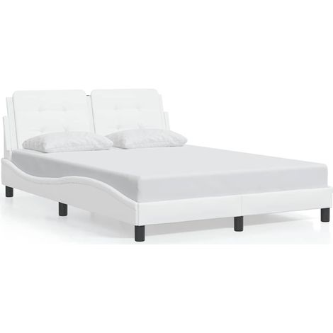 Maison Exclusive - Giroletto senza Materasso Zadar Bianco 120x200 cm in Similpelle (1/5)