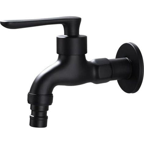 Robinet de jardin extérieur vintage à eau froide avec un seul robinet. (1/2)