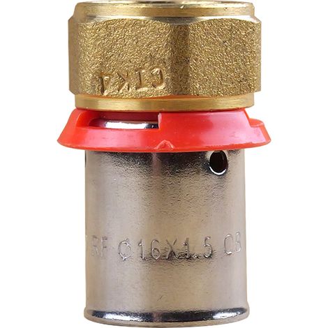 Raccord PER à sertir femelle écrou fixe 3/8" (12/17) Tube Ø16 - IBP Bänninger (1/4)