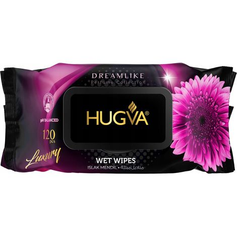 Hugva - luxuriöse Dreamlike Feuchttücher 120 Stück.