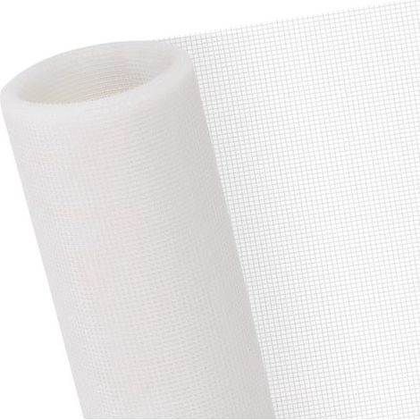 Moustiquaire de fenêtre 120 x 250 cm - Wit - Grillage - Moustiquaire universelle - Moustiquaire sur mesure - Fabriquez votre propre moustiquaire - Anti-moustique - Moustiquaire de porte (1/5)