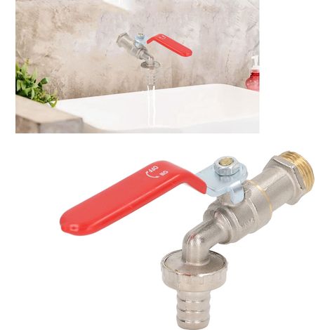 Tuyau de robinet à bille en laiton de 1/2 pouce, robinet de machine à laver (1/5)