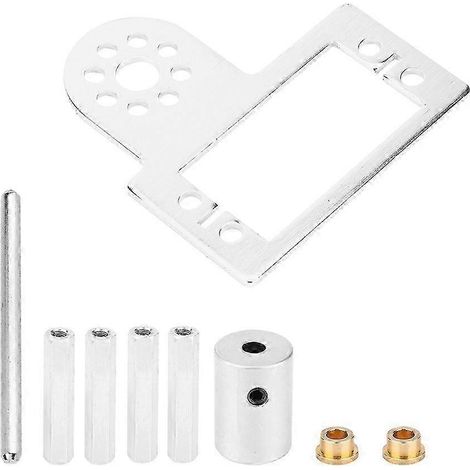 Plaque de montage pour servomoteur, lot en aluminium 7005, compatible Tetrixrobotics et pièces robotiques Pitsco, kit d'accessoires robuste (1/4)