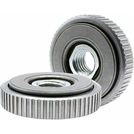 Écrous à dégagement rapide SDS Clic M14 pour meuleuses d'angle AEG, Black & Decker, Dewalt, Flex, Hitachi, Metabo et Makit (paquet de 2) (1/4)