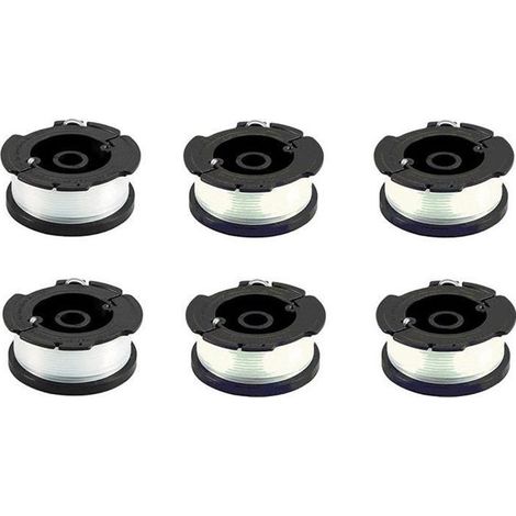 Bobine de fil de rechange - Black+Decker - A6481 - Lot de 6 - Diamètre 1,5 mm - Longueur 10 m (1/4)