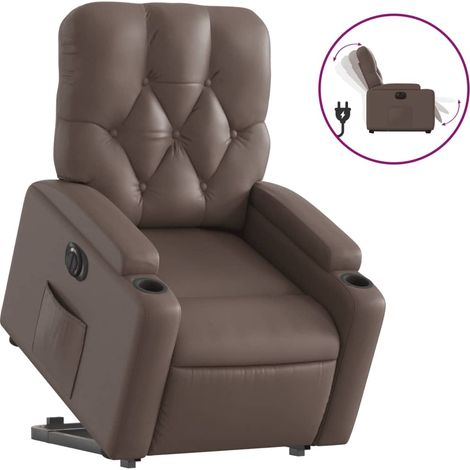 Maison Exclusive - Relaxsessel mit Aufstehhilfe Elektrisch Braun