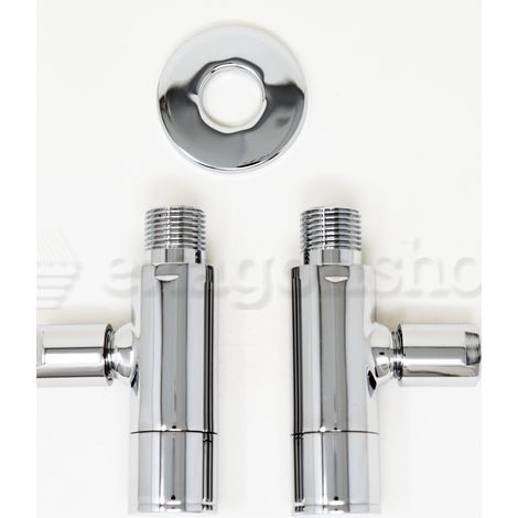 Exagonshop Coppia rubinetti sottolavabo con filtro 1/2 in ottone