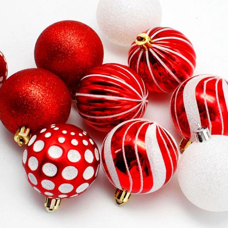 30 bruchsichere Christbaumkugeln (6 cm Durchmesser) für Weihnachten, Feiertage, Hochzeiten und Partys 2021 (1/5)