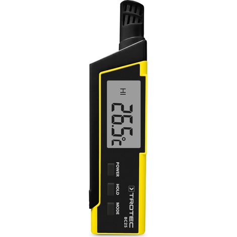 TROTEC BC25 Termohigrómetro incluye la medición de temperatura de bochorno (TB) y sensación térmica (WBGT) (1/5)