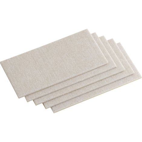 Metafranc WU0645416 Filzgleiter quadratisch, selbstklebend Beige (L x B) 200 mm x 100 mm 1 Set