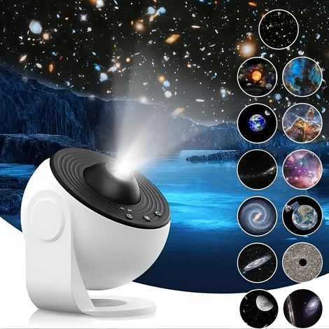 Projecteur Galaxie Veilleuse Ciel Étoilé LED USB à Intensité Dimmable, Commande Tactile de Table (1/5)