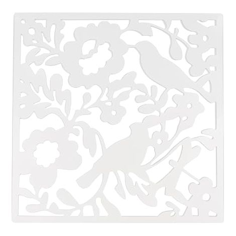 Lot de 12 séparateurs de pièce à suspendre - 40 x 40 cm - Pour bricolage - Art déco - Blanc (1/5)