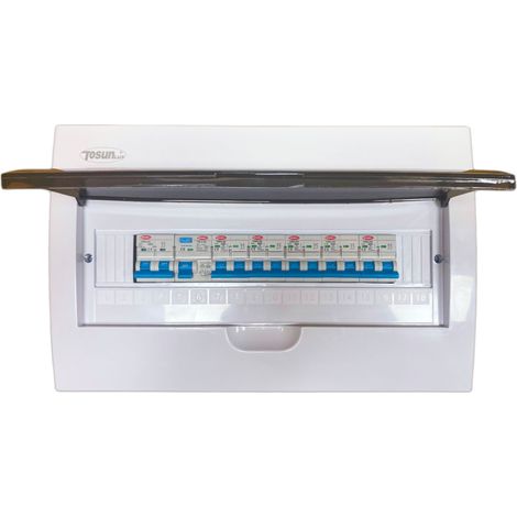 Cuadro Eléctrico 18 Módulos con 6 Interruptores Magnetotérmicos y Interruptor Diferencial