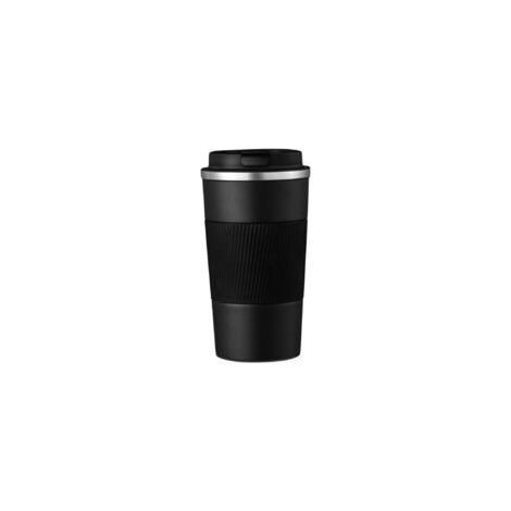 Mug isotherme en acier inoxydable 510 ml, couleur noire, conservation thermique (1/5)