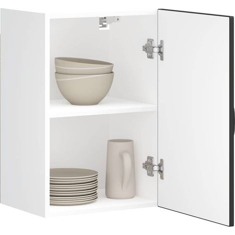 Küchen-Hängeschrank Kalmar Schwarz Holzwerkstoff