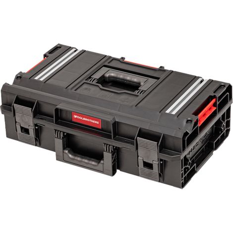 Toolbrothers RHINO XXL Werkzeugkoffer ECO Work+ Höhe M 15,4 l IP66 mit herausnehmbaren Trennwänden + Boxen