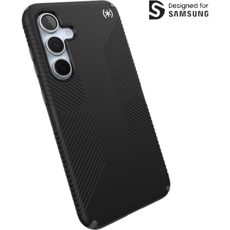 Funda Speck Presidio2 Grip para Samsung Galaxy S24 FE (Negro/Gris pizarra/Blanco) (1/5)