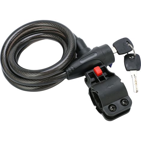 Antivol de vélo à combinaison avec câble spiralé en acier (1/5)