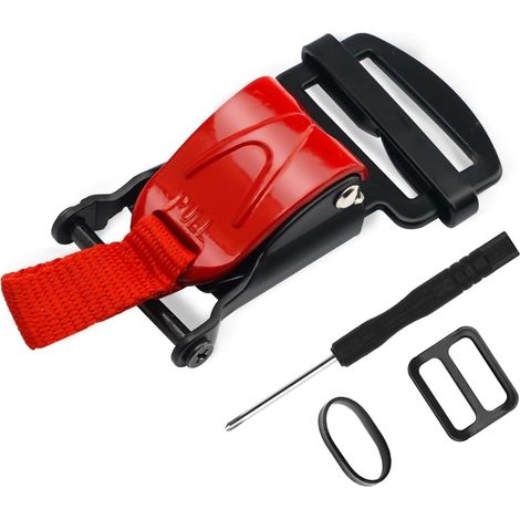Kit de remplacement de boucle de libération rapide de casque 1pcs, tous les casques à crochet en acier inoxydable pour sangle de menton jusqu'à 1 ", Accessoires de casques de moto