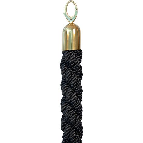corde tressée pour poteau classique - Embouts dorés - 150cm - Securit (1/3)