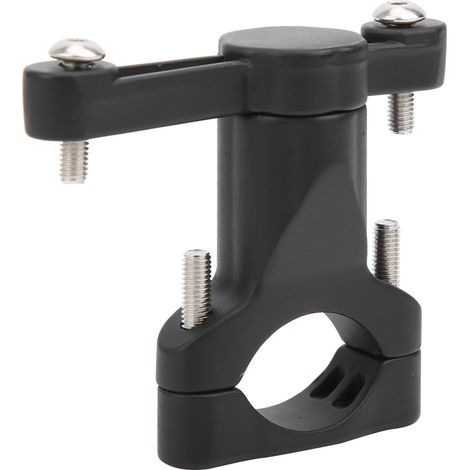 Adaptateur de conversion porte-bidon de vélo en alliage d'aluminium avec porte-gobelet rotatif et système d'extension pour selle - Noir (1/5)