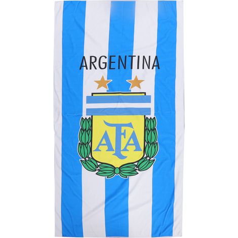 Serviette de Plage Fan 2022 avec Drapeau National et Logo Équipe, 140x72cm - Idée Cadeau (1/5)