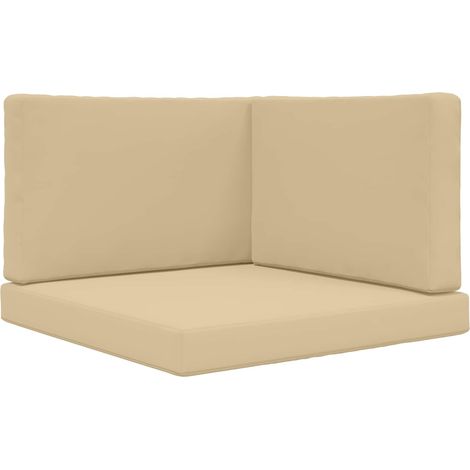Maison Exclusive - Sofakissen für draußen 3 pcs Beige Polyester