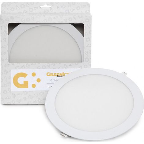 Placa LED 20W 1498Lm 2700ºK Circular Estuche Personalizado 40.000H [GR-RDP15-20W-WW-EP01]