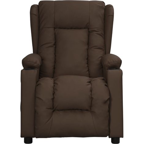 Maison Exclusive - Relaxsessel Braun Kunstleder (1/5)