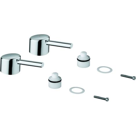 GROHE Juego de manetas 48310 Marcado azul/rojo para Concetto cromo, 48310000