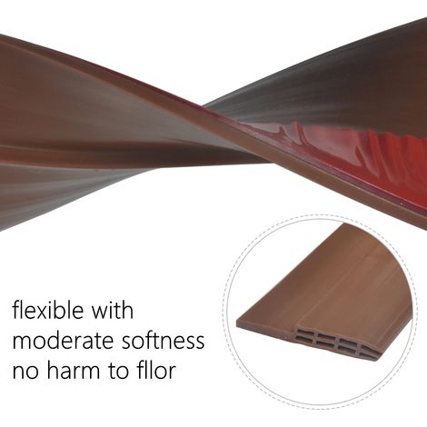 Bande d'étanchéité en silicone 100cm, adhésif double face, joint de porte et fenêtre, isolant acoustique et thermique, protection contre poussière et courants d'air. (1/3)