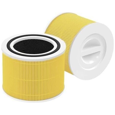 2er-Pack Ersatzfilter für Levoit Core 300 und Core 300S Luftreiniger, 3-in-1 True H13 HEPA-Aktivkohlefiltersystem, Ersatz-RF-Filter für Core 300 (1/5)