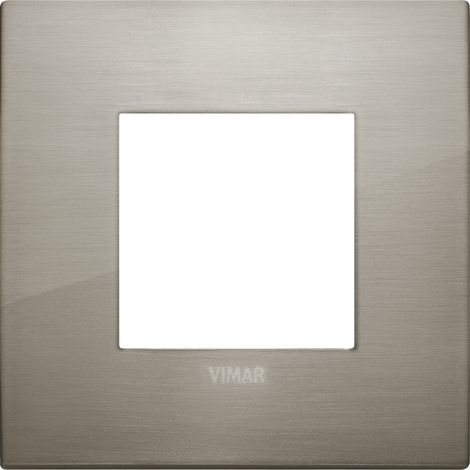 VIMAR - 19642.08 Placa de acero cepillado Classic 2M