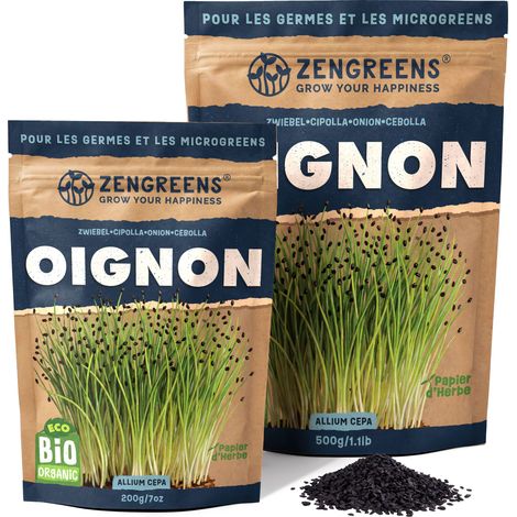 Graines à germer bio Oignon 200 g pousses et micro-pousses (1/5)