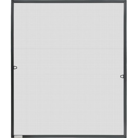 Randaco Zanzariera in alluminio per finestre zanzariera in garza protezione UV zanzariera impermeabile telaio 100x120CM Antracite