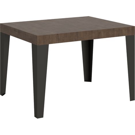Tavolo allungabile 80x120/204 cm Flame Noce telaio Antracite (1/3)