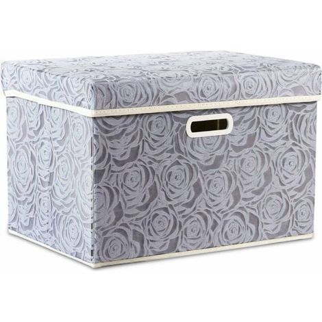Boîte de rangement pliable - PZCC - Organisateur Cube - 45x30x30 cm - Tissu PVR imperméable - Avec couvercle (1/4)